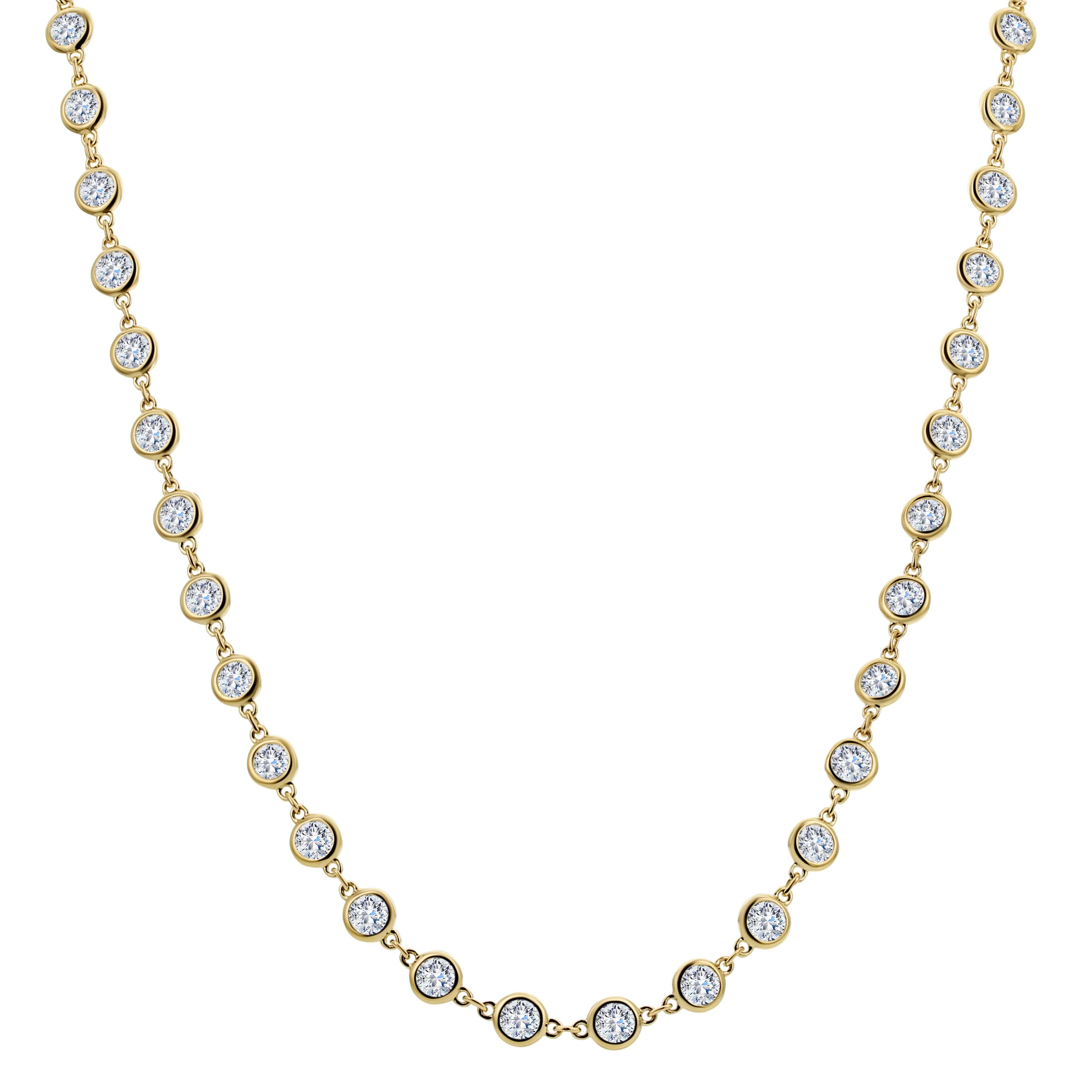 Bandiera Jewellers Diamond Strand Necklace 7.75ct ANK-20018-18"-Y