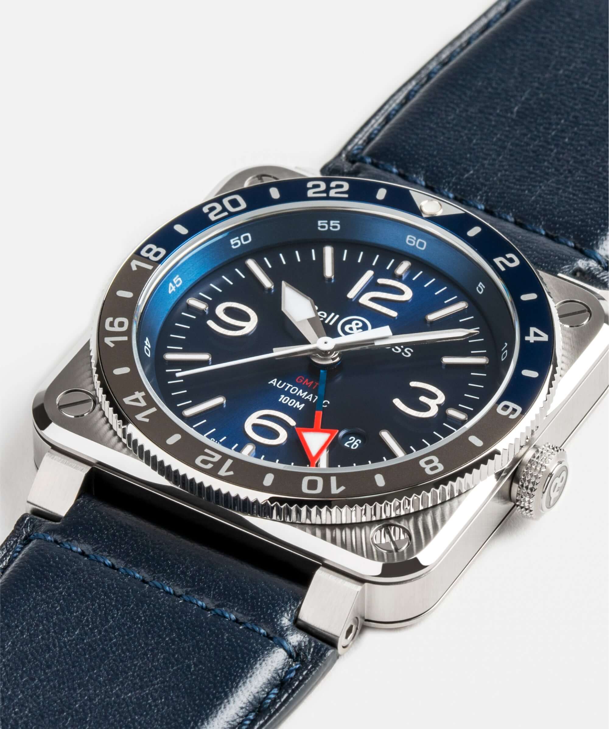 Bell & Ross BR-03 GMT Blue Steel BR0393-BLU-ST/SCA - Image 3