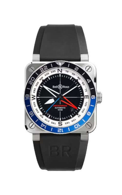Bell & Ross BR-03 GMT Compass BR0393-COM-ST/SRB