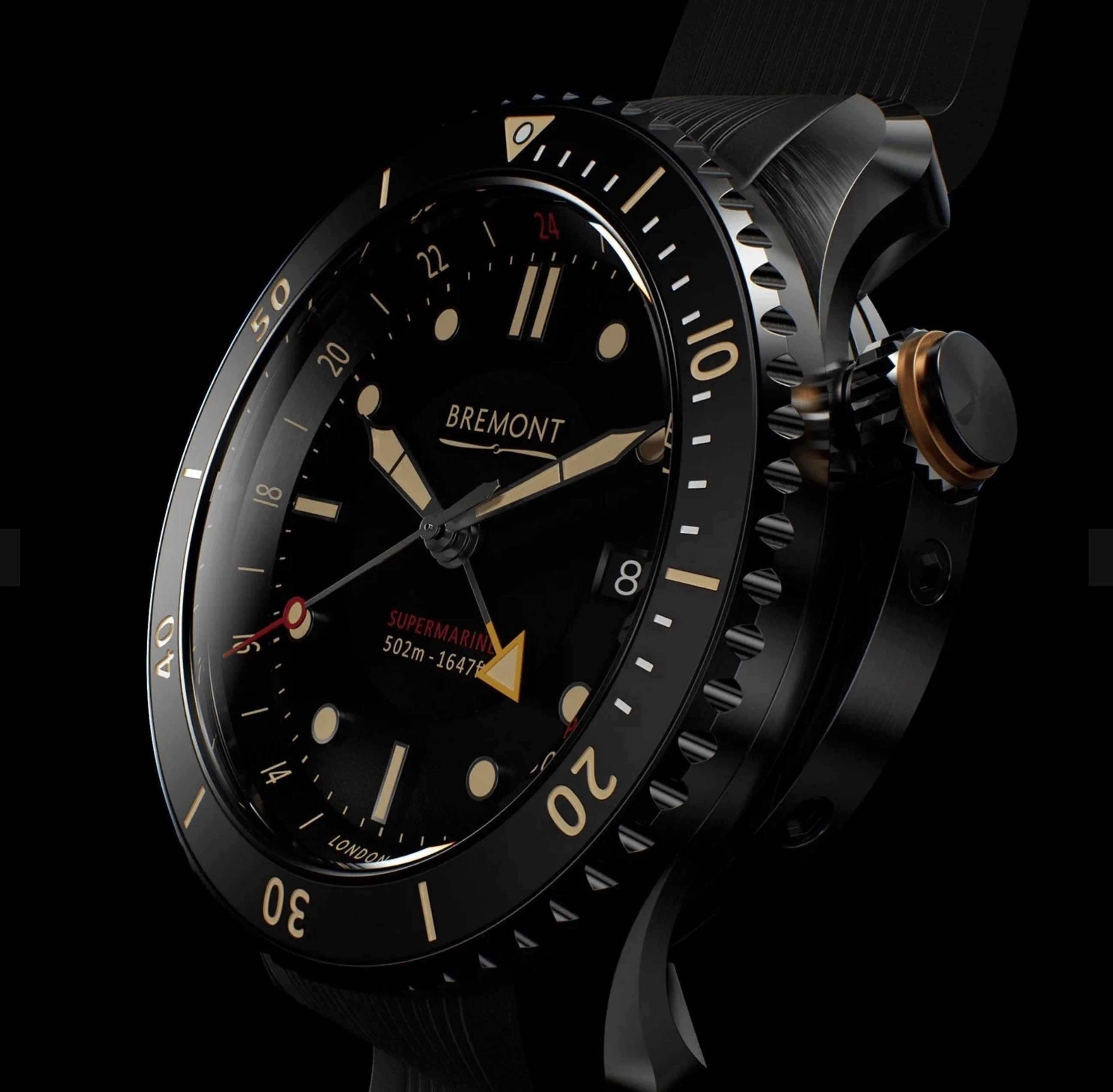 Bremont S502 Jet Supermarine Watch S502-JET-R-S - Image 3