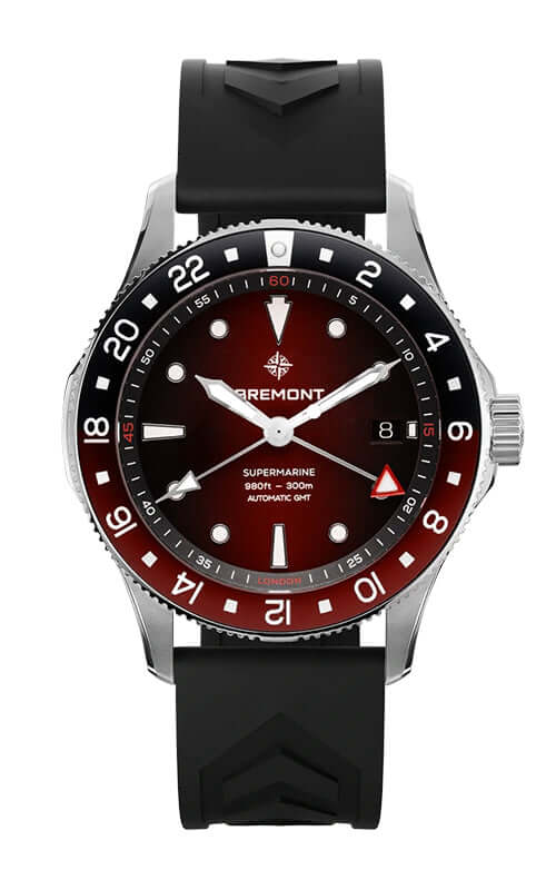 Bremont Supermarine 300M GMT, 'Ember' Red  SM40-GMT-SS-RDBK-R-S