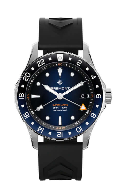 Bremont Supermarine 300M GMT, 'Glacier' Blue SM40-GMT-SS-BLBK-S
