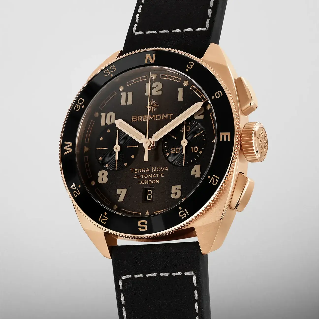 Bremont Terra Nova 42.5 Chronograph, Rose Gold TN42-CHR-RG-BR-L-S - Image 3