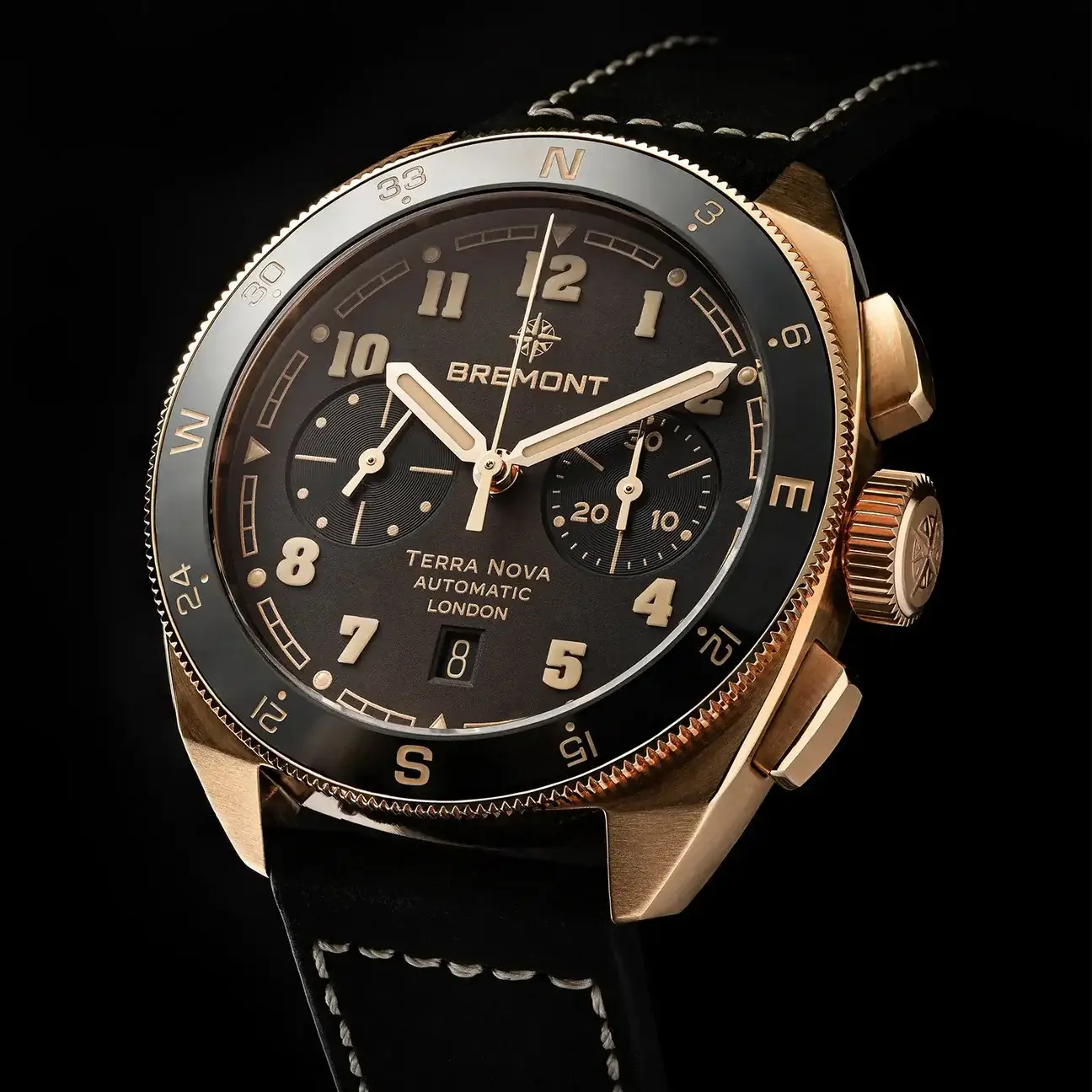 Bremont Terra Nova 42.5 Chronograph, Rose Gold TN42-CHR-RG-BR-L-S - Image 5