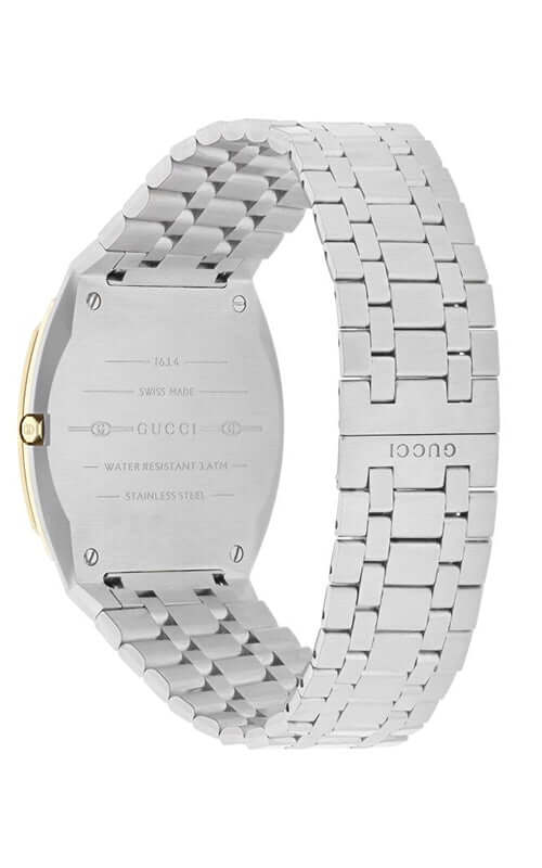 GUCCI 'GUCCI 25H' Steel and 18k Gold Plated Watch YA163403 - Image 2