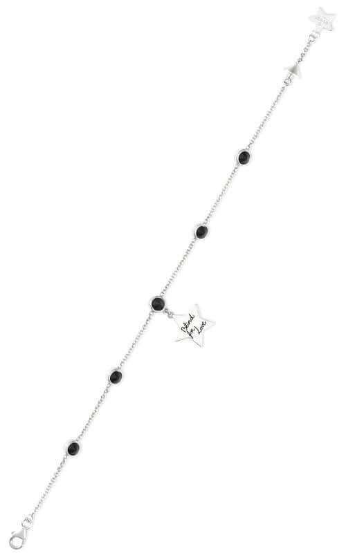 Gucci Blind For Love Star Aureco Black Silver and Black Spinal Bracelet YBA502168001017 - Image 2