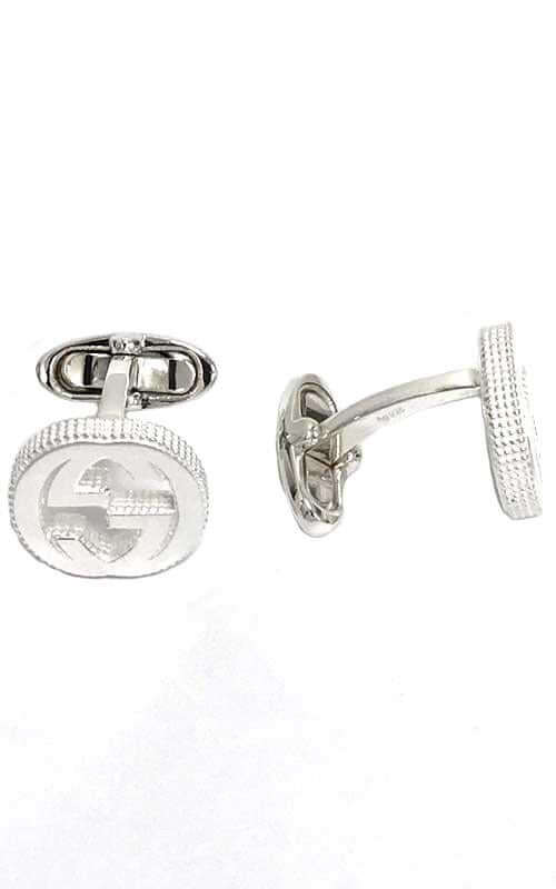Gucci Large Interlocking-G Silver Cufflinks (YBE49901000100U) - Image 2