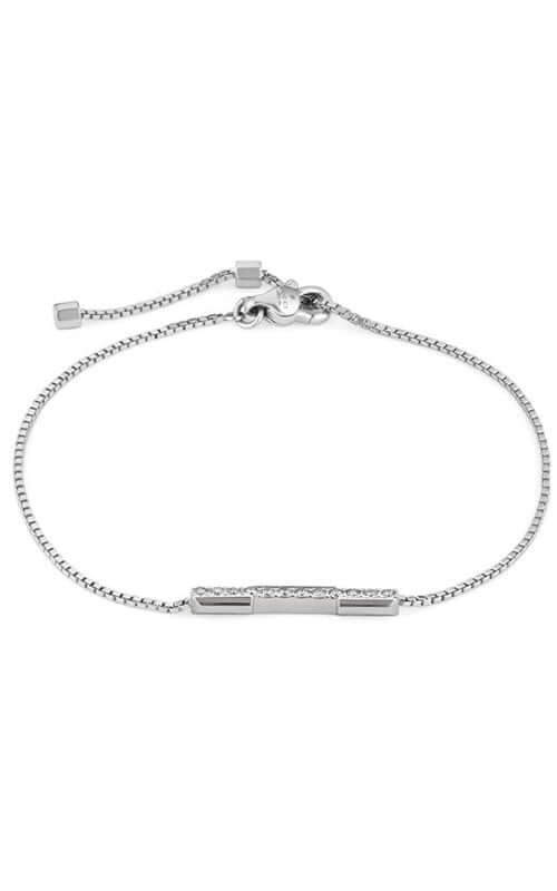 GUCCI Link to Love 18k White Gold Bracelet with Diamonds YBA662121001
