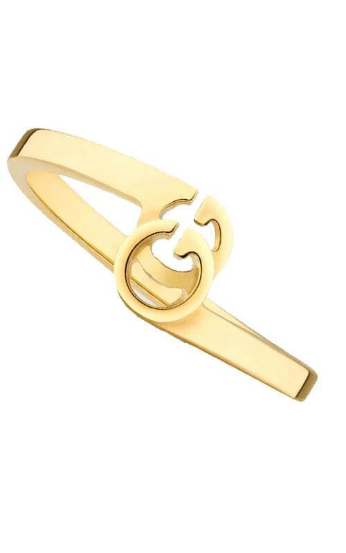 GUCCI GG Running 18k Yellow Gold Stacking Ring YBC457122002014 - Image 2