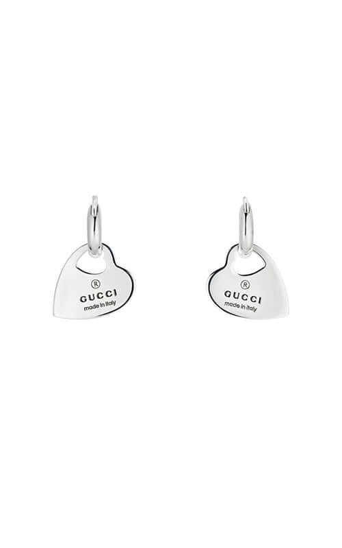 Gucci Trademark Stud Sterling Silver Earrings YBD79630200100U