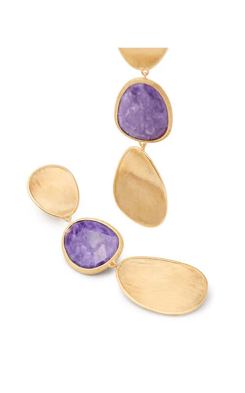 Marco Bicego Lunaria Colour Drop Earrings OB1466-CIA01-Y - Image 2