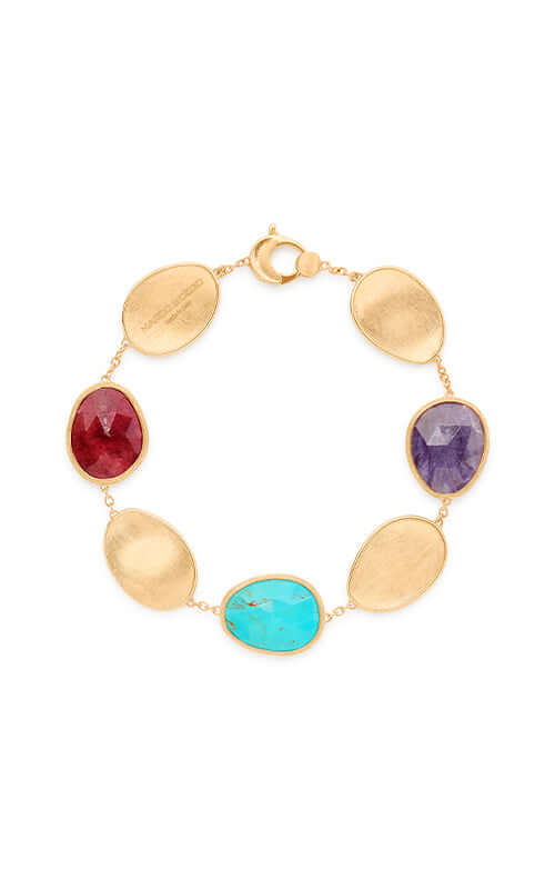 Marco Bicego Lunaria Colour Thulite, Turquoise and Charoite Bracelet BB2099-MIX2-Y