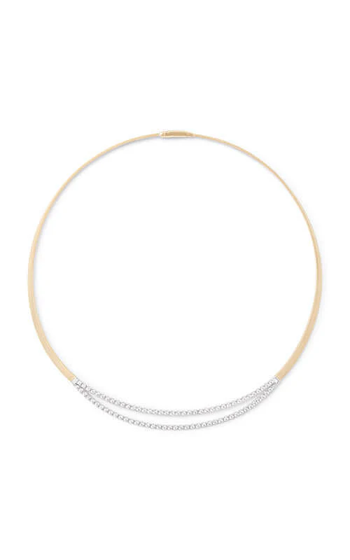 Marco Bicego Masai Necklace With 2 Row-Diamonds CG857-B-YW