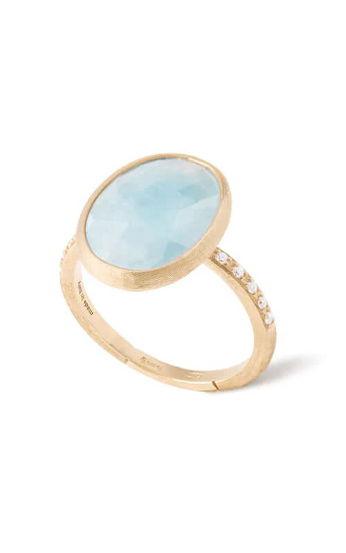 Marco Bicego Siviglia Ring with Aquamarine & Diamonds AB610-B-AQ01-Y