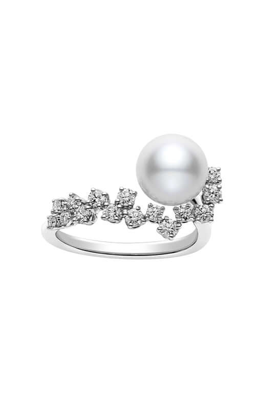 Mikimoto Akoya Cultured Pearl and Diamond Ring MRH10016ADXWR065