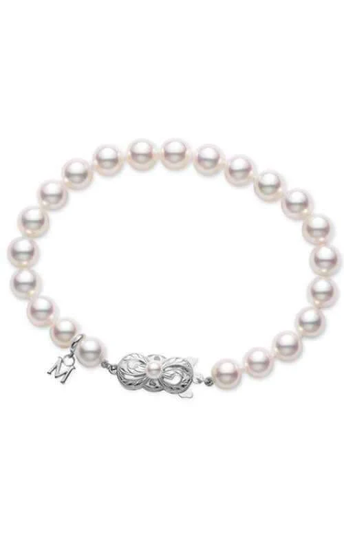 Mikimoto Bracelet Akoya Pearl White 7.5x7mm A UD75107W