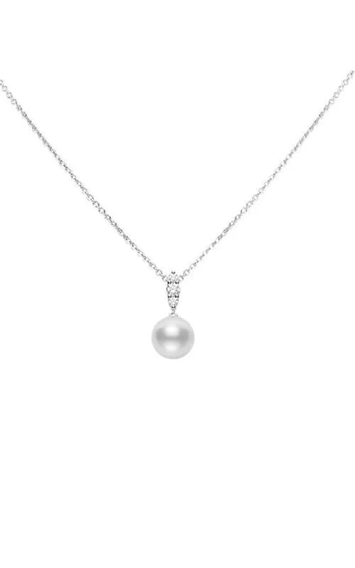 Mikimoto Morning Dew White South Sea Pearl & Diamond Pendant MPA10383NDXW