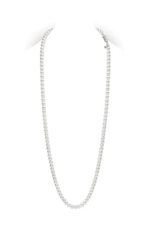 Mikimoto Strand Necklace Akoya Pearls White 7x6.5mm A U70136W