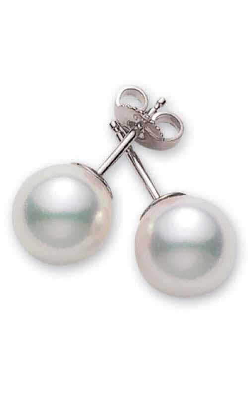 Mikimoto Stud Earrings Akoya Pearl White 6.5mm A+ (PES652W)