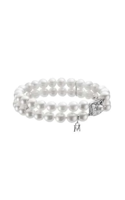Mikimoto White Akoya Pearl Double Strand Bracelet UD70107DW
