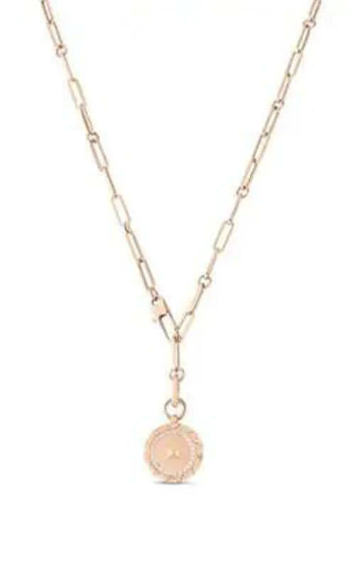 Robert Coin Obelisco Small Diamond Medallion on Chain 8883120AX19X