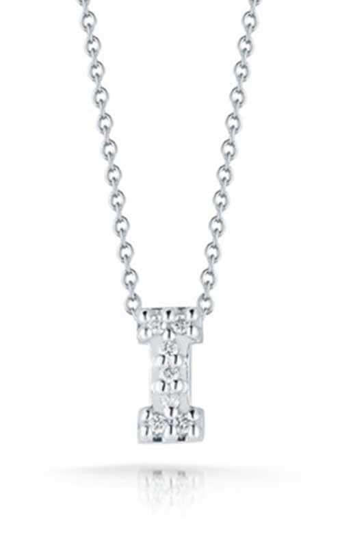 Roberto Coin Love Letter I White Gold and Diamonds Pendant (001634AWCHXI)