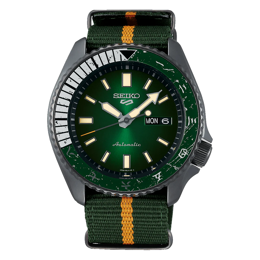 DISCONTINUED - SEIKO DAY DATE SEIKO 5 NARUTO BORUTO LTD (SRPF73K1F)
