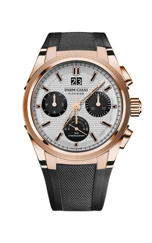 Parmigiani Fleurier TONDAGRAPH GT Rose Gold Silver Black Cosc PFC903-1500140-X01482