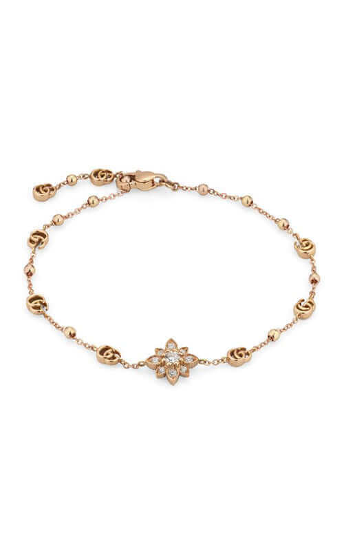 Gucci Flora Rose Gold & Diamond Bracelet YBA702389001