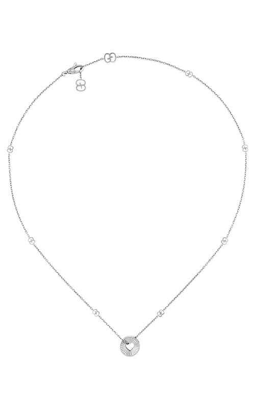 Gucci Icon 18kt Heart Necklace White Gold YBB72937300200U