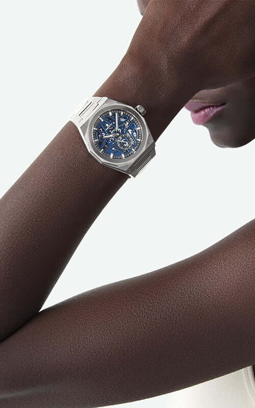 Zenith DEFY Skyline Skeleton Blue Dial Watch 03.9300.3620/79.I001 - Image 4